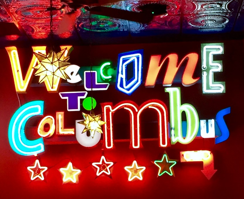 OH Columbus 2016-2-25 Welcome to Columbus sign at Melt.jpg